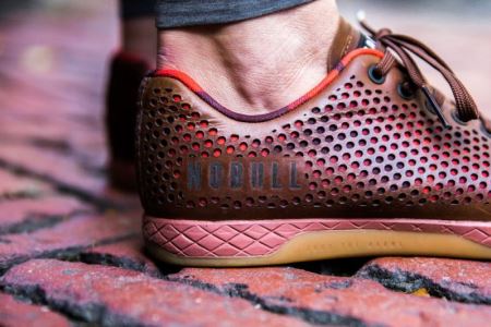 NOBULL Coffee Leather Trainer - Sneakersy Damskie Kawa | PL-PDcSUlk